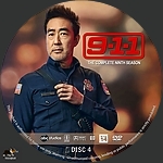 9-1-1 - Season 9, Disc 41500 x 1500DVD Disc Label by tmscrapbook