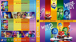 Inside Out Double Feature3118 x 174812mm Blu-ray Cover by tmscrapbook