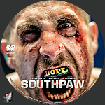 Southpaw (2015)1500 x 1500DVD Disc Label by BajeeZa