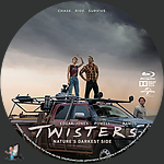 Twisters (2024) 1500 x 1500Blu-ray Disc Label by BajeeZa
