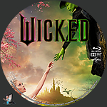 Wicked (2024) 1500 x 1500Blu-ray Disc Label by BajeeZa