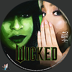 Wicked (2024) 1500 x 1500Blu-ray Disc Label by BajeeZa
