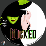 Wicked (2024) 1500 x 1500Blu-ray Disc Label by BajeeZa